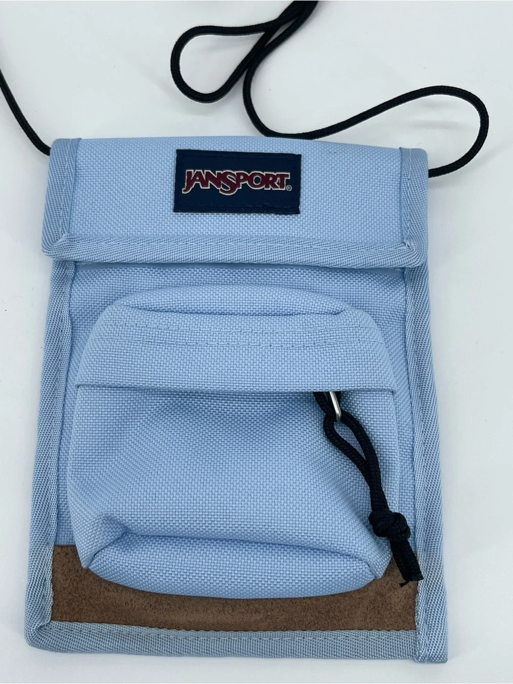 JanSport Light Blue Neck Pouch with Front Pocket